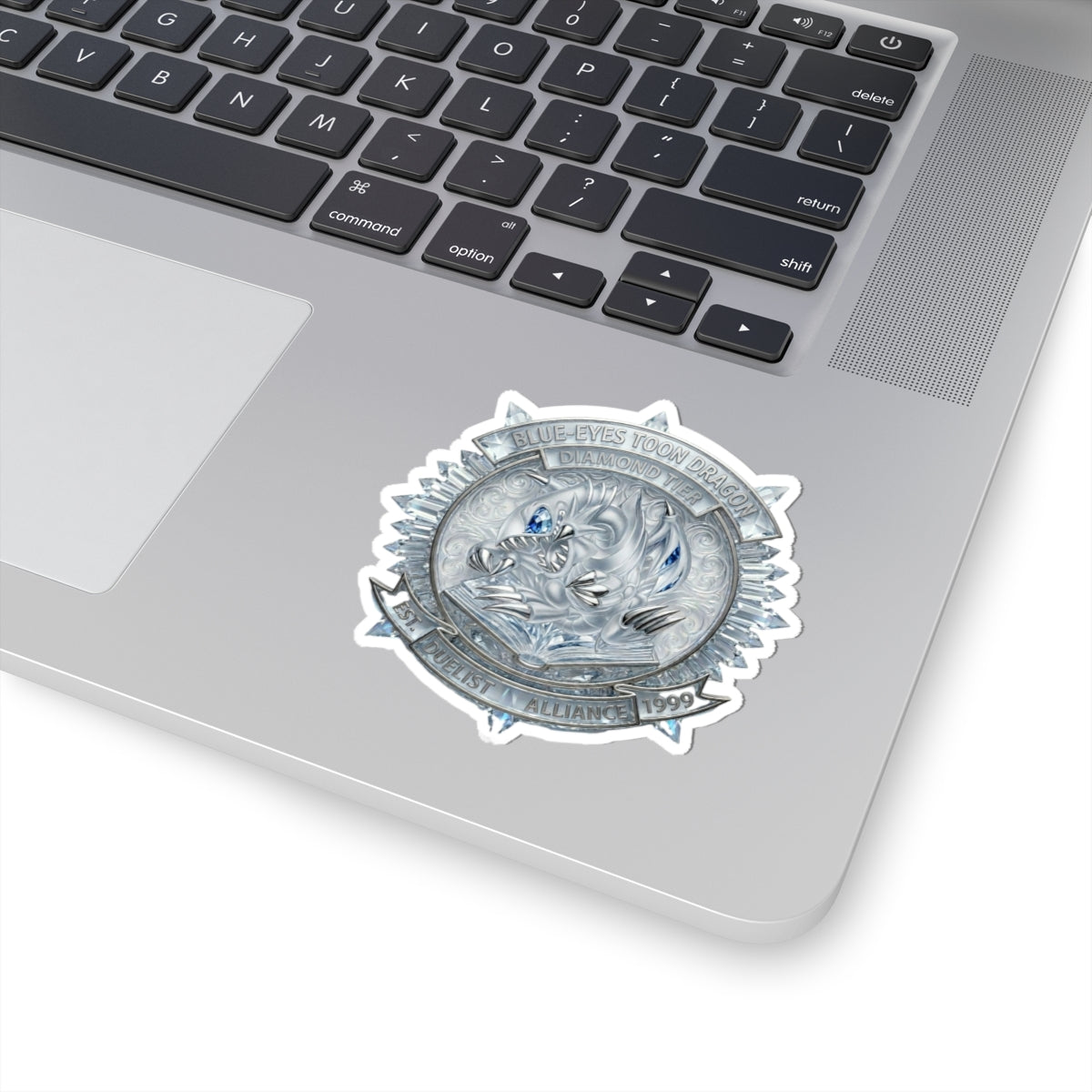 Blue-Eyes Toon Dragon coin sticker | Kiss-cut Sticker