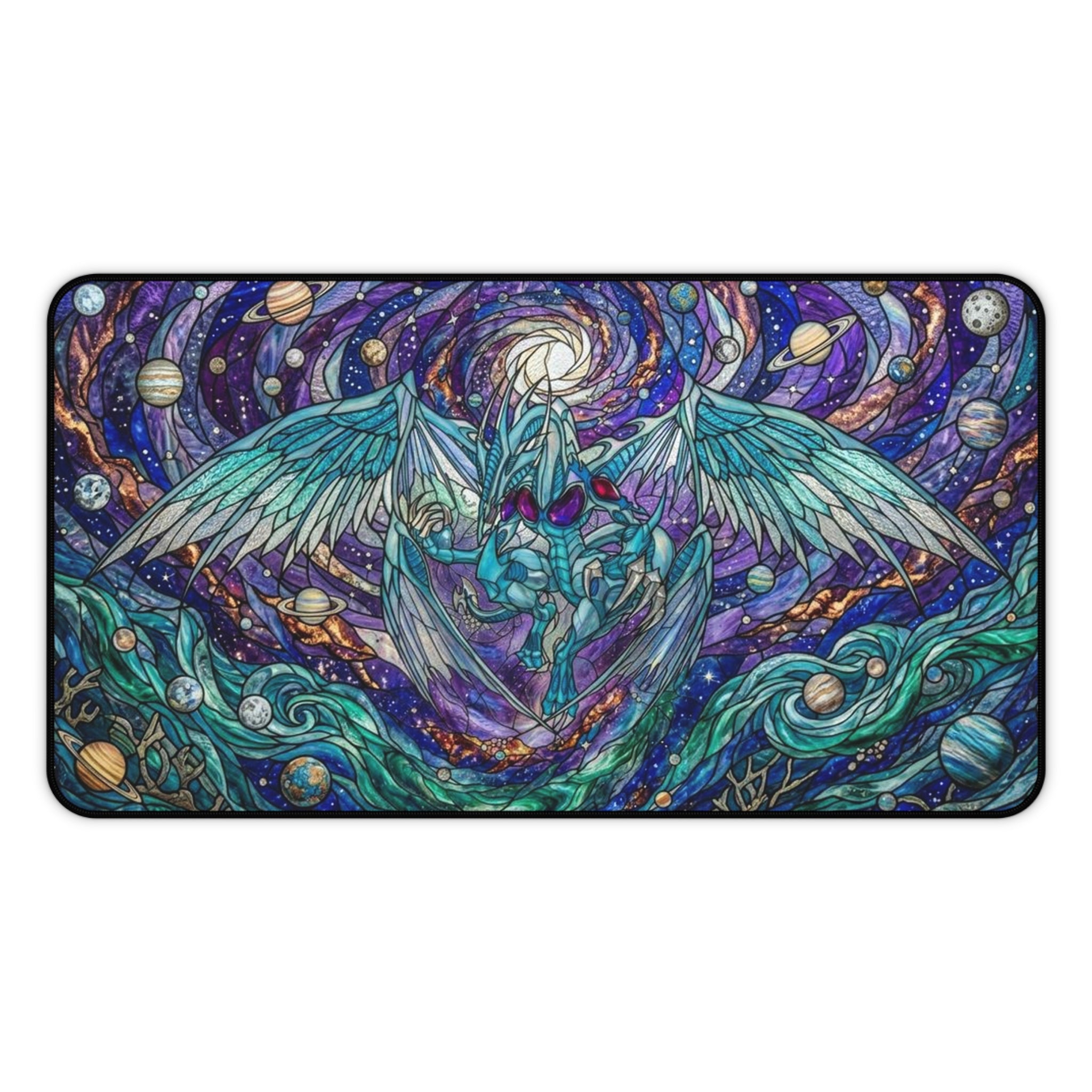 Stardust Dragon Stained Glass Playmat