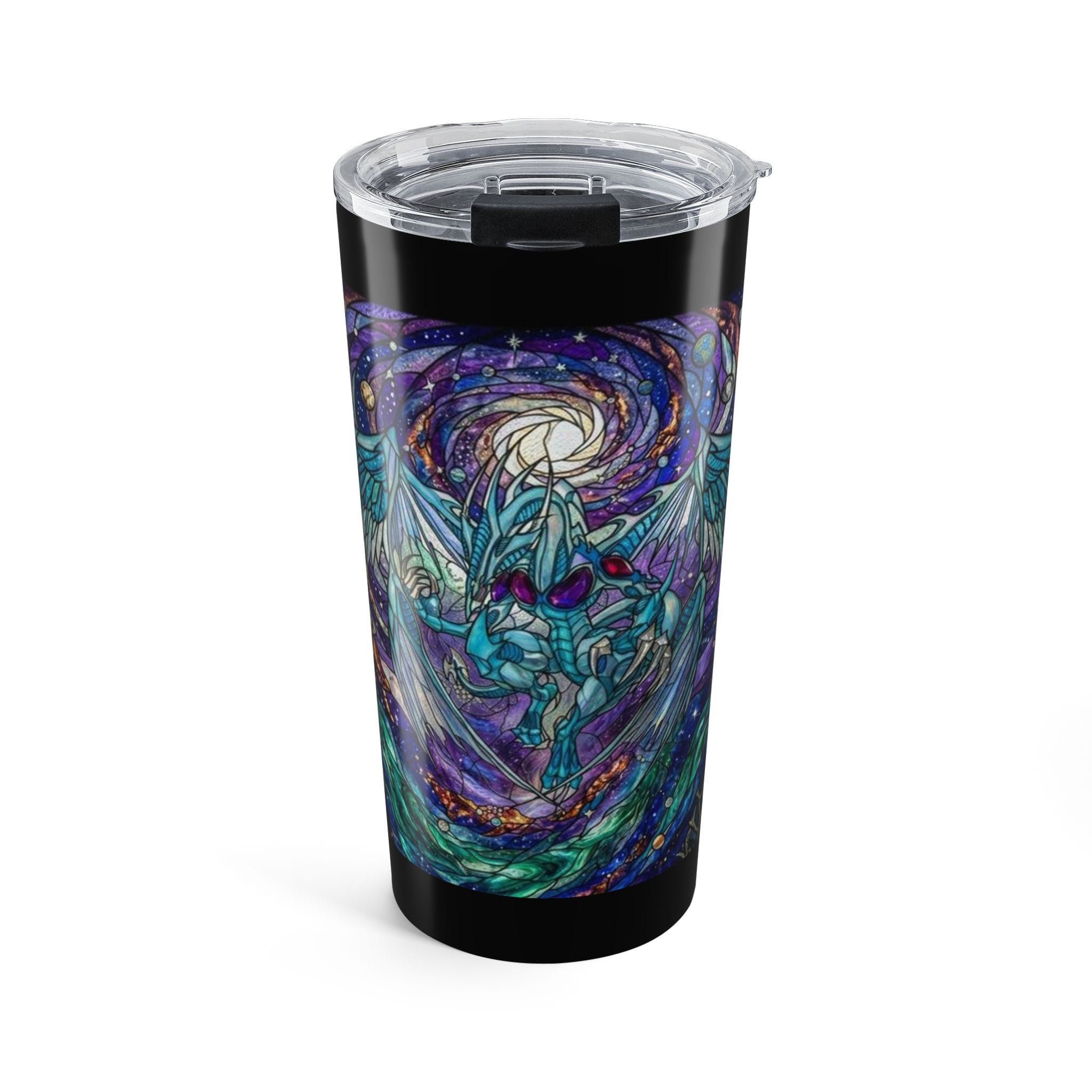 Stardust Dragon Stained Glass Art Tumbler | 20oz Stainless Travel Cup
