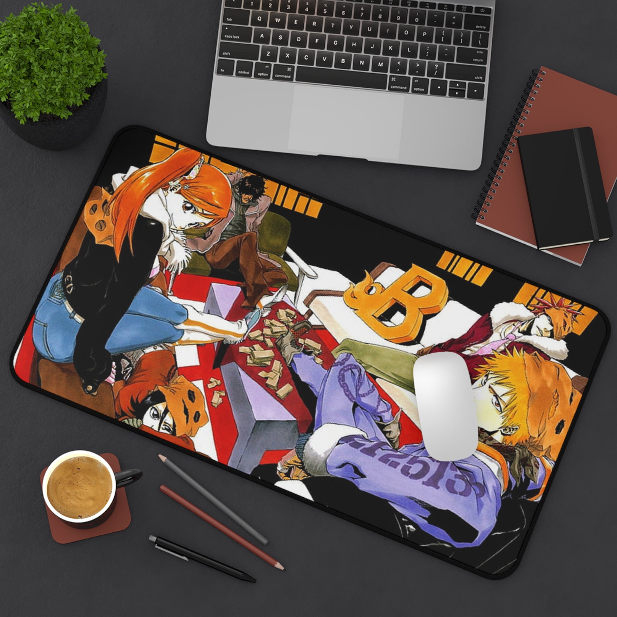 Bleach Desk Mat Bank Robbery